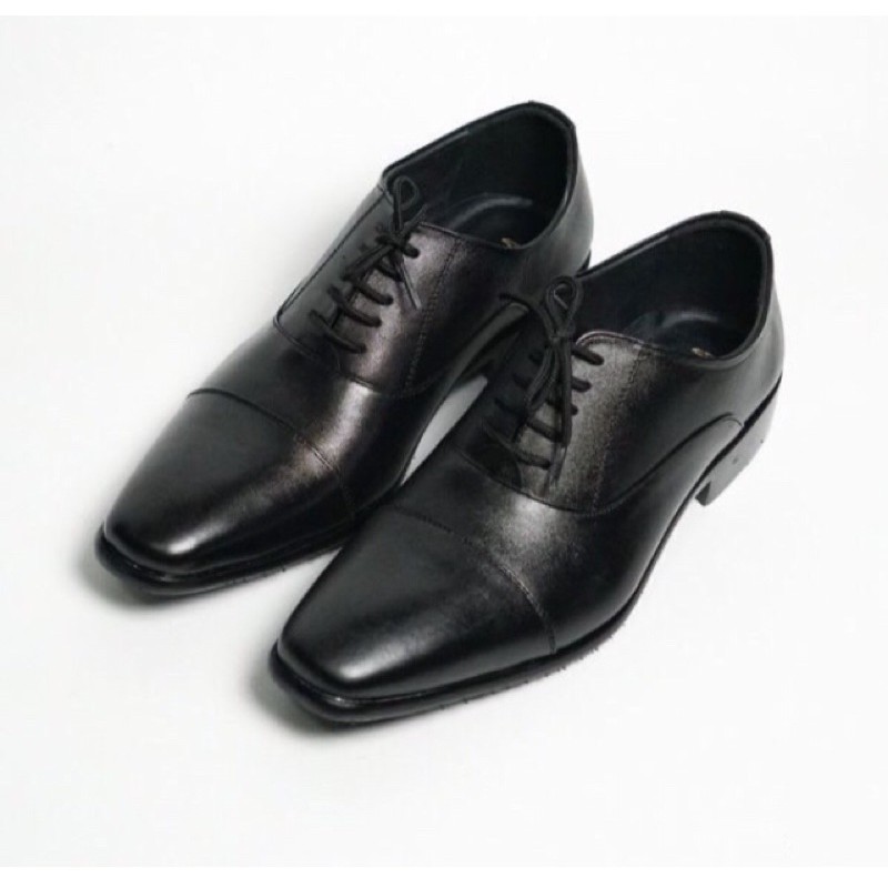 Sepatu Pria Pantofel Formal Sepatu Kerja Kantor Tali Kulit Asli Handmade Hitam Cokelat HM7002