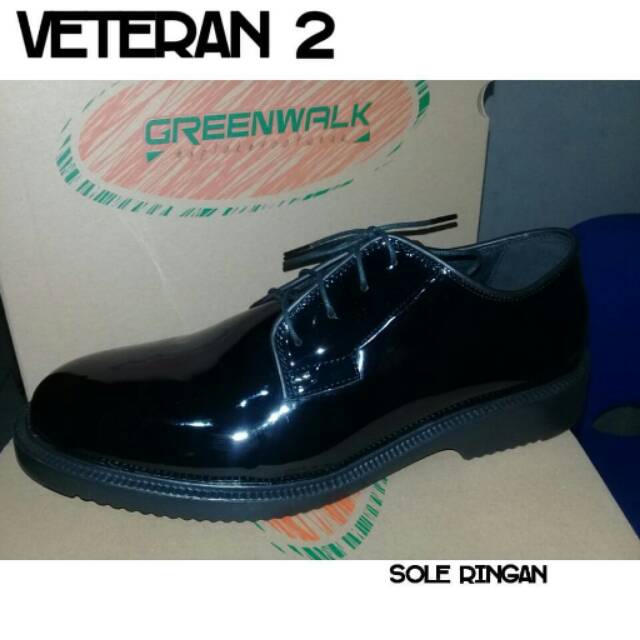 SEPATU DINAS PDH TNI POLRI PNS PRIA VETERAN 2 MERK GREENWALK