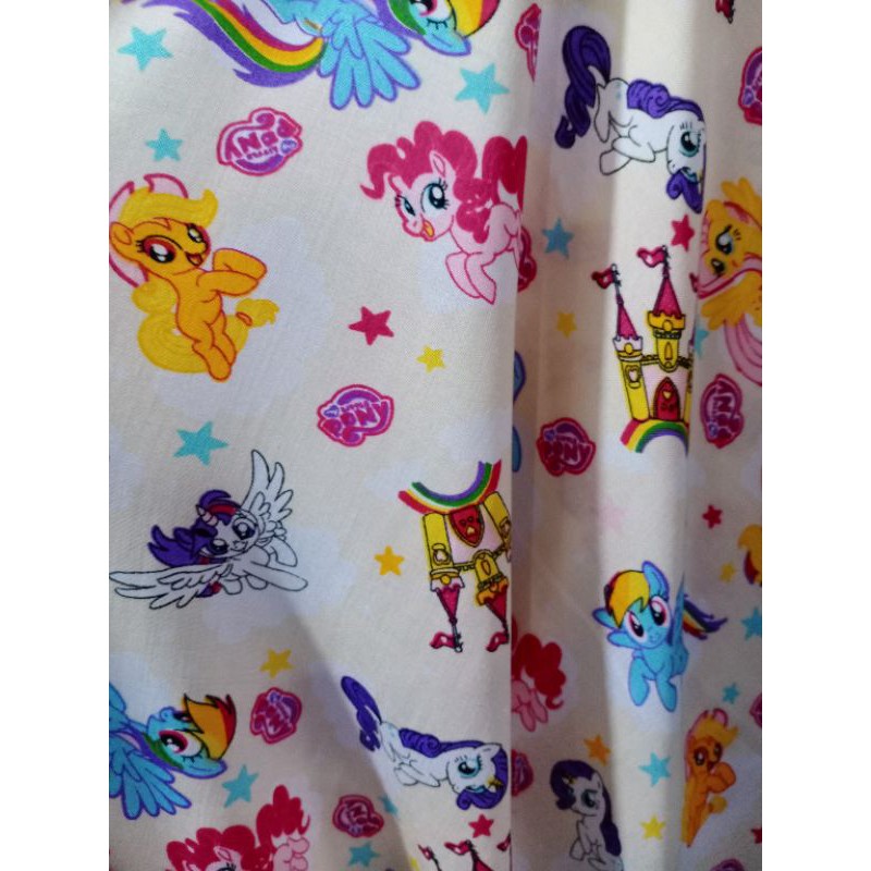 Katun rayon motif kuda poni