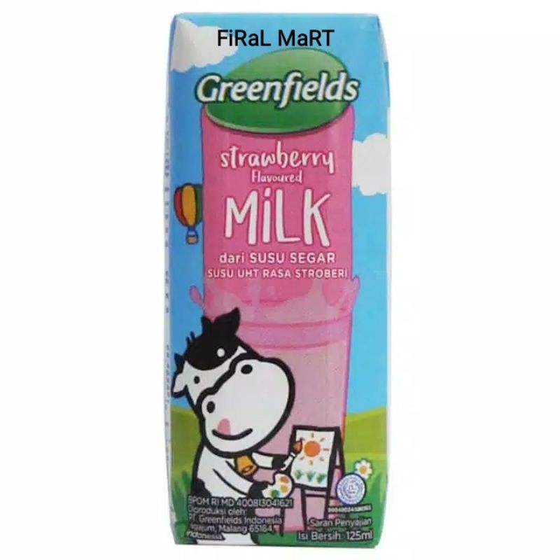 

Greenfields 125ml strawberry | Greenfields strawberry UHT 125ml