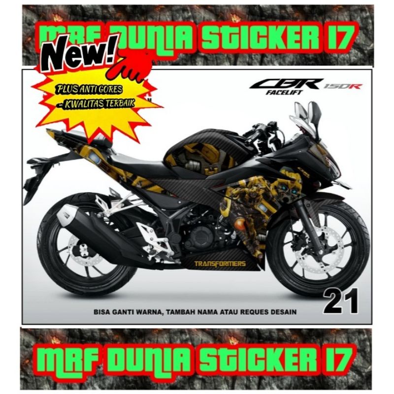 Sticker decal CBR 150R Facelift Full Body dekal CBR 150R Facelift Stiker Decal CBR 150R Facelift Dec