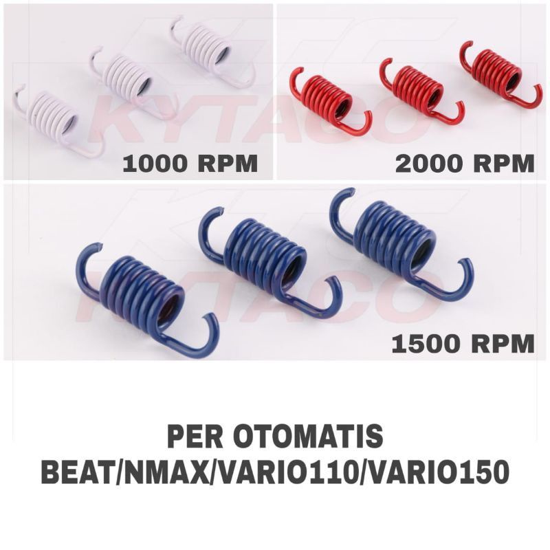 Per Ganda / Per Otomatis KTC KYTACO Vario 150 / Beat / Nmax UK 1000/1500/2000 RPM Produk Original