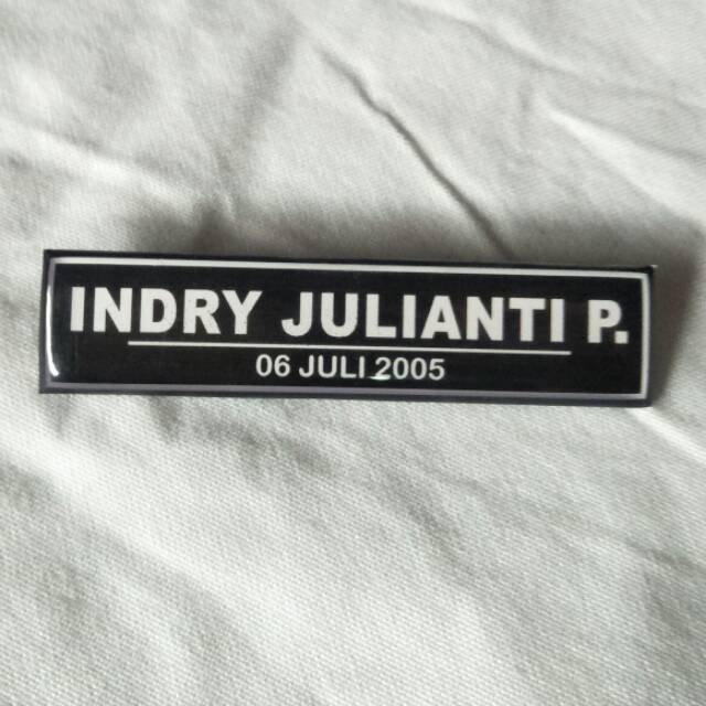 

Name tag Resin 2x8 cm