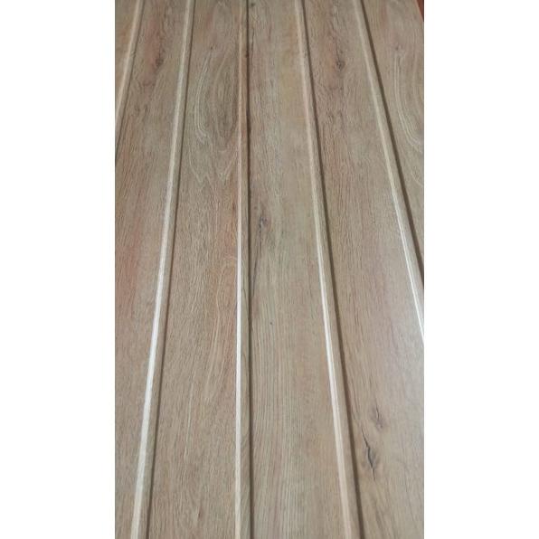 Shunda Plafon Pvc Serat Kayu Coklat Muda Pl 3077-3