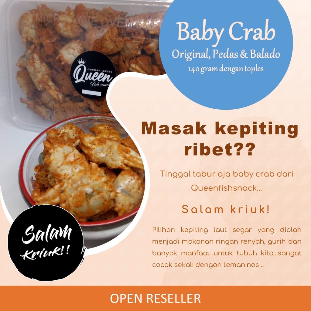 

Queen Snack Baby Crab 140gr