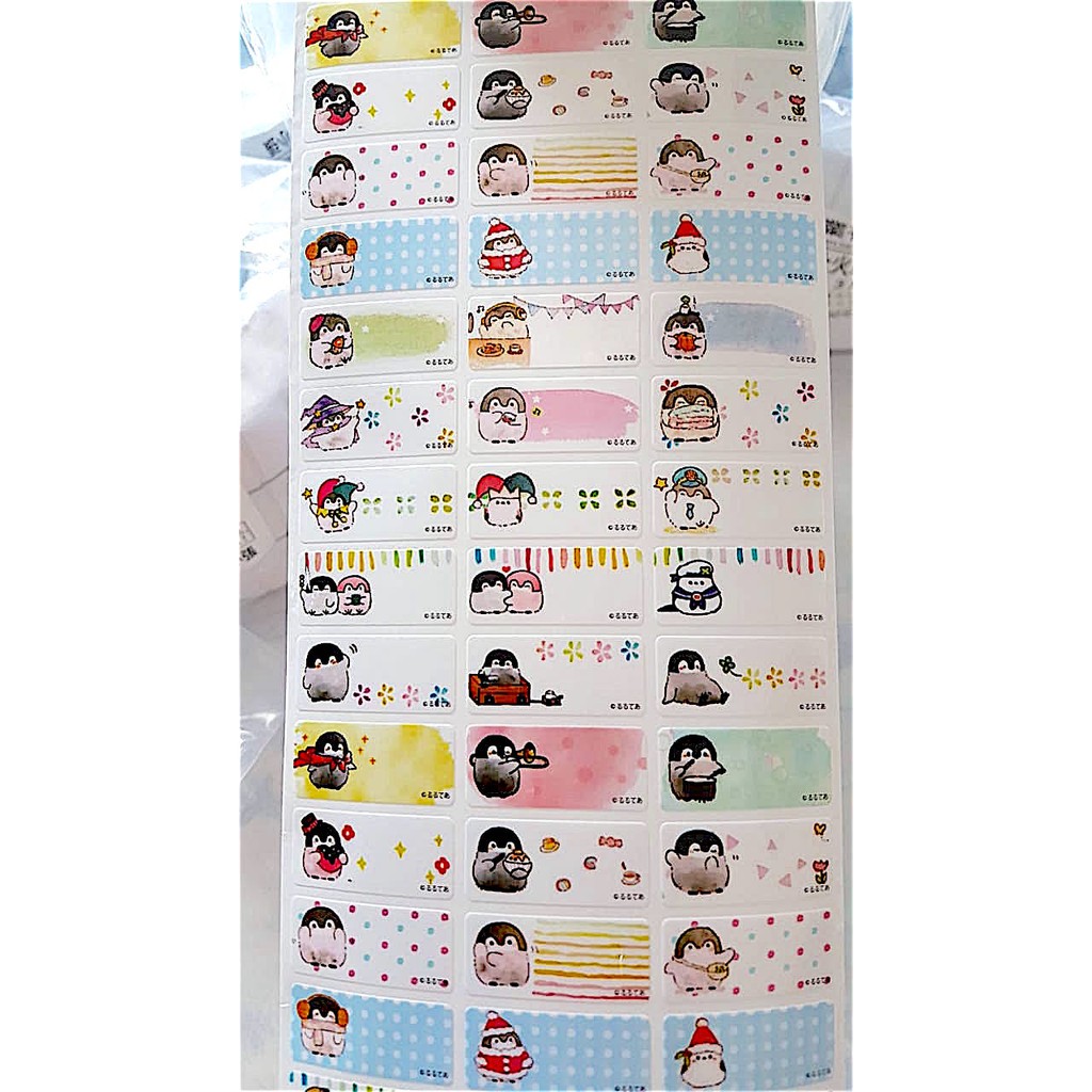 

Label Nama Anti Air Sticker Waterproof Premium Fat Penguin Ori