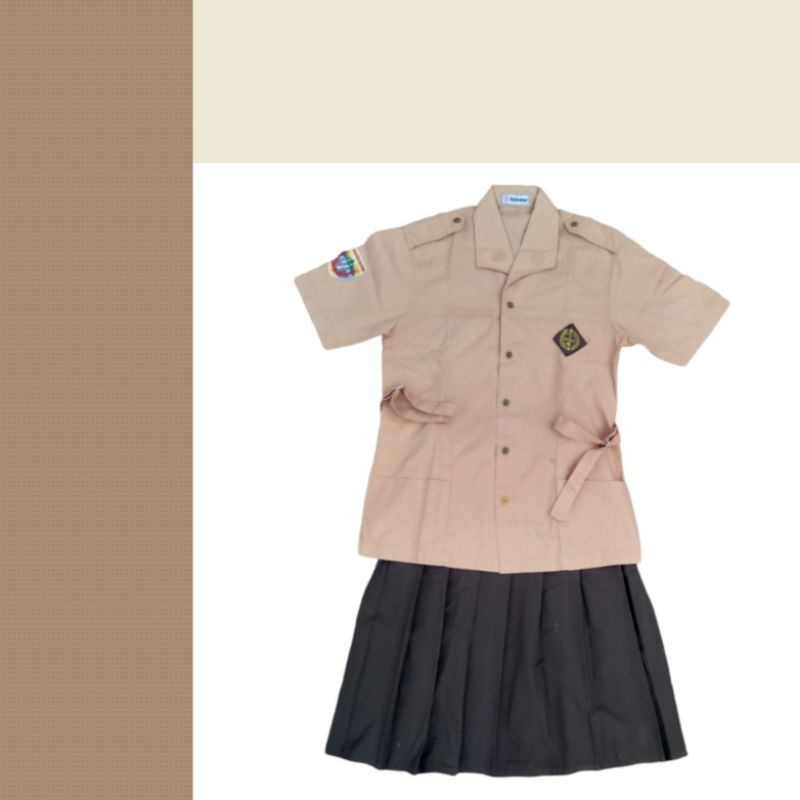 PRELOVED SET BAJU PRAMUKA SD PEREMPUAN