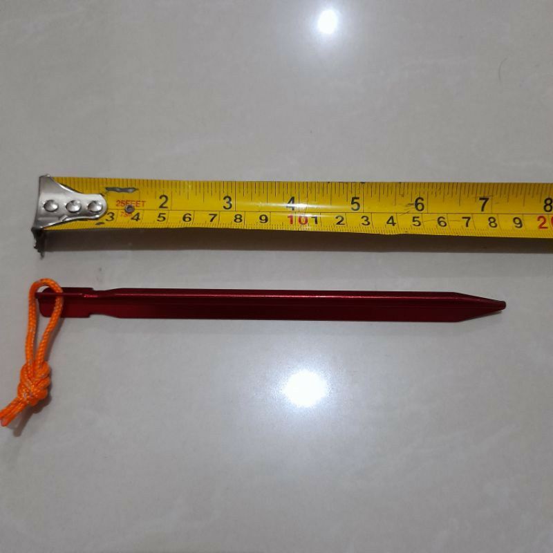 Pasak tenda aluminium alloy 7075 model Y stake shape kuat ringan