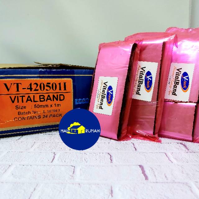 Vitalband Fastband Isolasi Talang Bitumen Flashing Tape - 5 cm x 1 meter