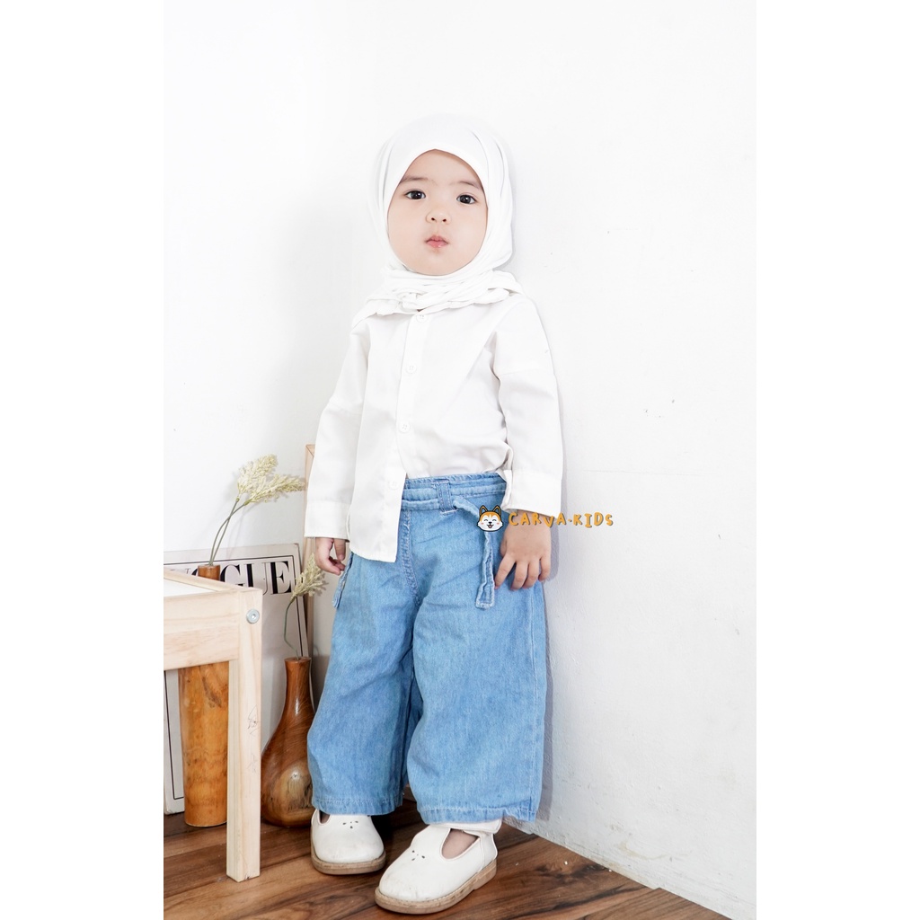 celana anak cewek celana panjang anak celana anak perempuan kulot jeans original denim celana bayi 1-6 tahun