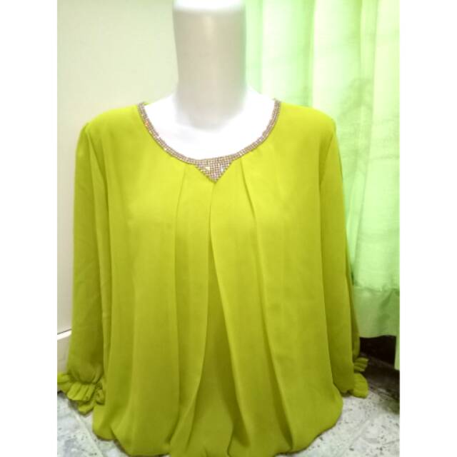 Blouse sifon import diamond