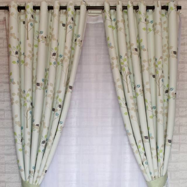 Gorden blackout Blazer pohon / gorden jendela / gorden pintu/ gorden minimalis / Tirai 140 x 200