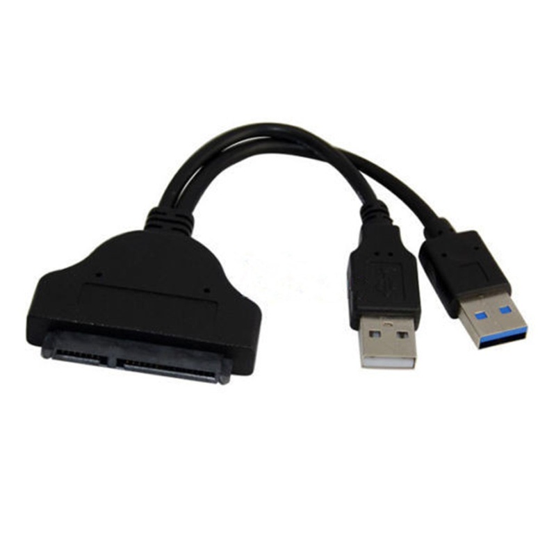 Btsg Dual Port USB 3.0 2.0 Ke 3.0 Adapter Converter Kabel 6Gbps Untuk Hardisk Disk SSD 2.5 &quot;USB3.0 Data Reader 2.0Powe