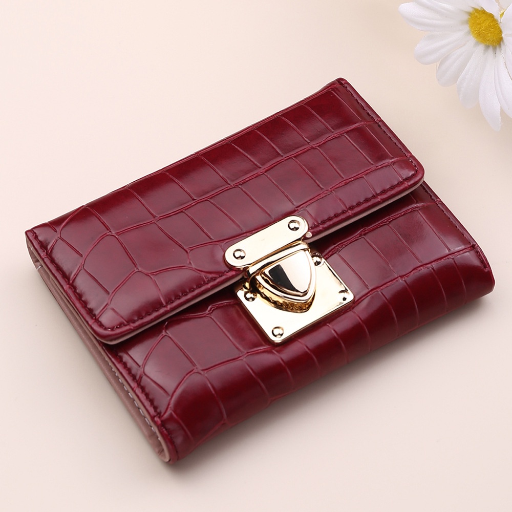 Funatic Dompet Croco Lipat Wanita Import Model Terbaru Fashion Korea FA1059