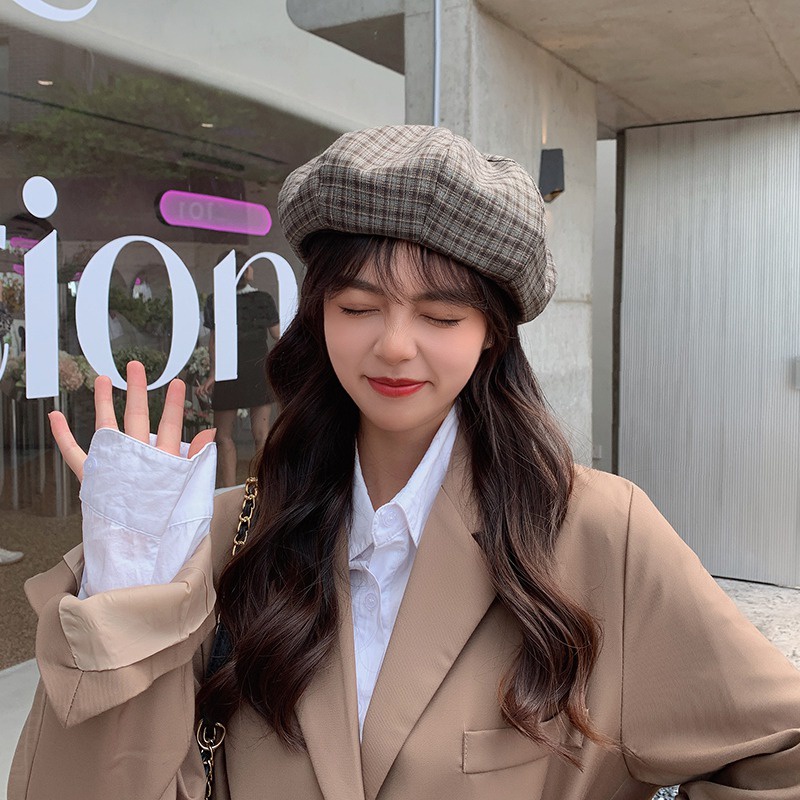 Topi Baret Warna Polos Gaya Perancis Untuk Wanita