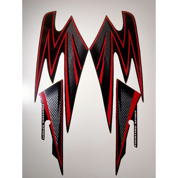 STRIPING RX KING VARIASI 2003 HITAM LIS MERAH, striping yamaha rx king variasi tahun 2003 terbaik