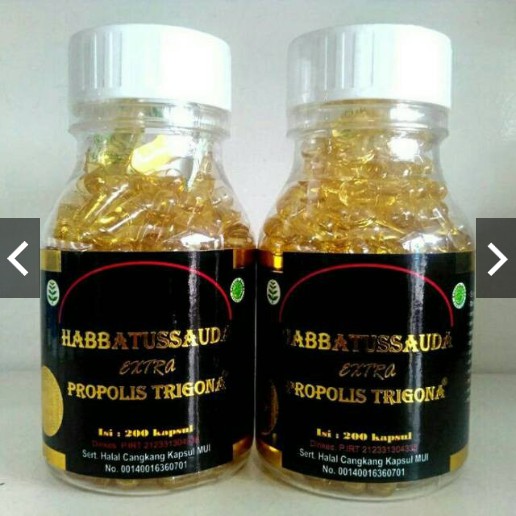 Habbatussauda Extra Propolis Trigona 200 Kapsul UMS