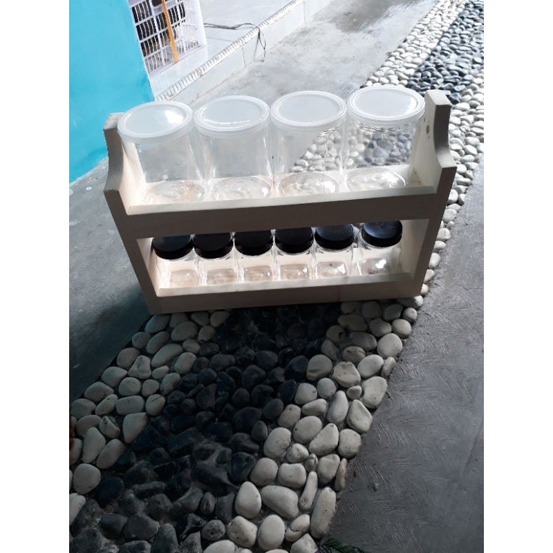 Rak bumbu susun 2/set toples