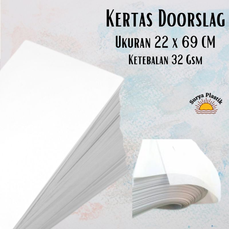 

(5pcs) Kertas Doorslag Paper Kertas Baju Sepatu Jibab 22x69 Cm