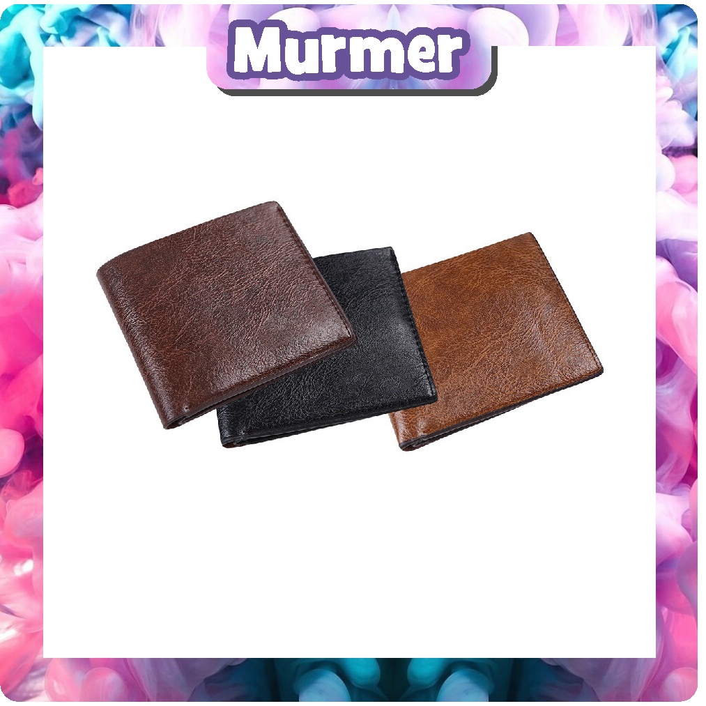 Murmerofficial D010 Dompet Import Pria Wanita Pendek Murah Batam Lipat Cowo Keren Kulit Wallet Card