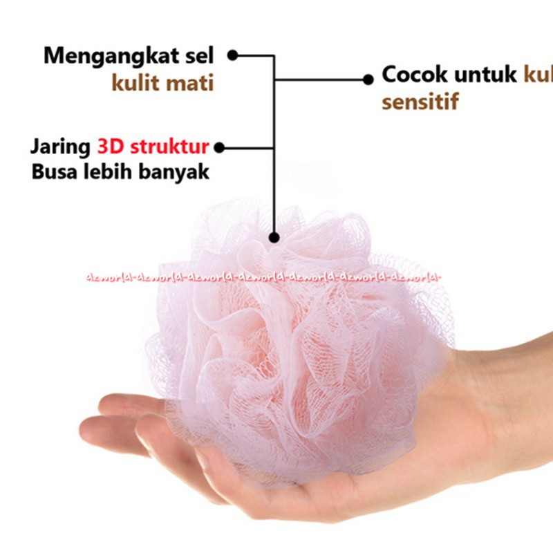 Nexcare Double Shower Puff Scrub Mandi Lebih Bersih Spnge Skrub Nilon Untuk Gosok Badan Saat Mandi