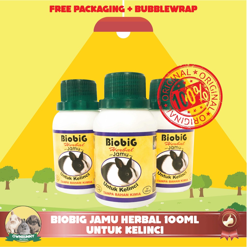 BIOBIG VITAMIN / JAMU HERBAL UNTUK KELINCI TERPERCAYA 100 ML