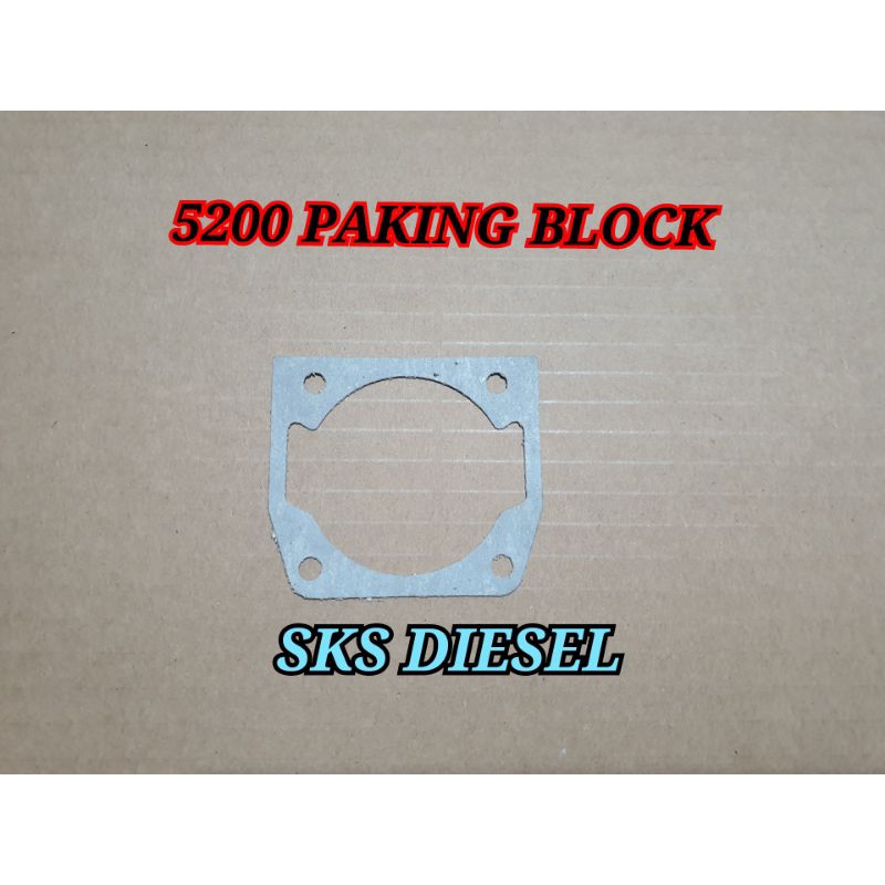 Paking Block Blok Chainsaw Senso Sinso Mini 5200 5500 5800