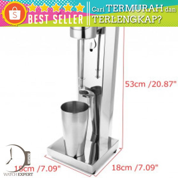 DESANJIAO Mesin Milkshake Tea Foam Stirring Maker 800ml - MKT800 - Silver