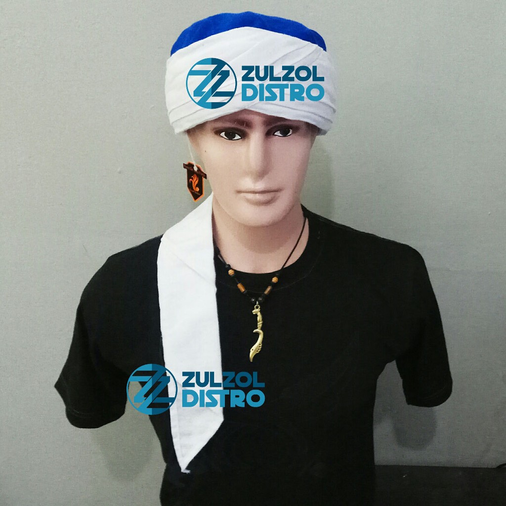 Sorban Imamah Biru Putih
