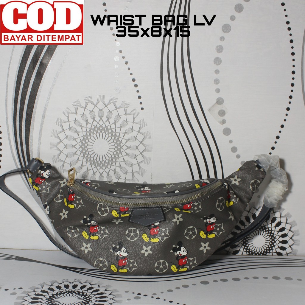 LV WAIST BAG 7825 ( TAS WANITA / SELEMPANG / OLAH RAGA / KANTOR / PESTA / BRAND / IMPORT / ORI99 )