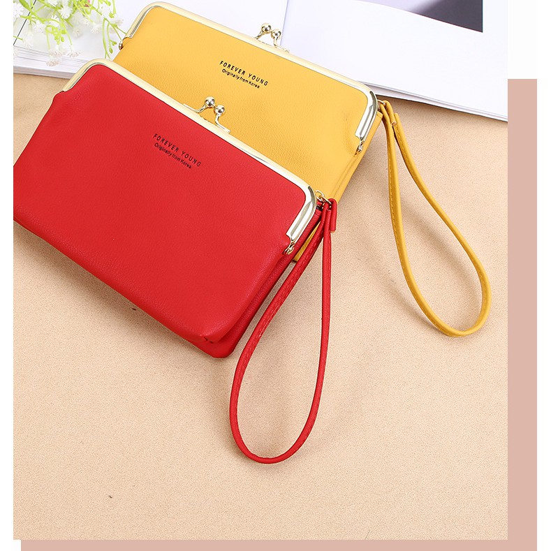 KhatinStore Tas Dompet Clutch Wanita Terbaru Import FOREVER YOUNG 2 IN 1 / ORI / MURAH - 348 COD