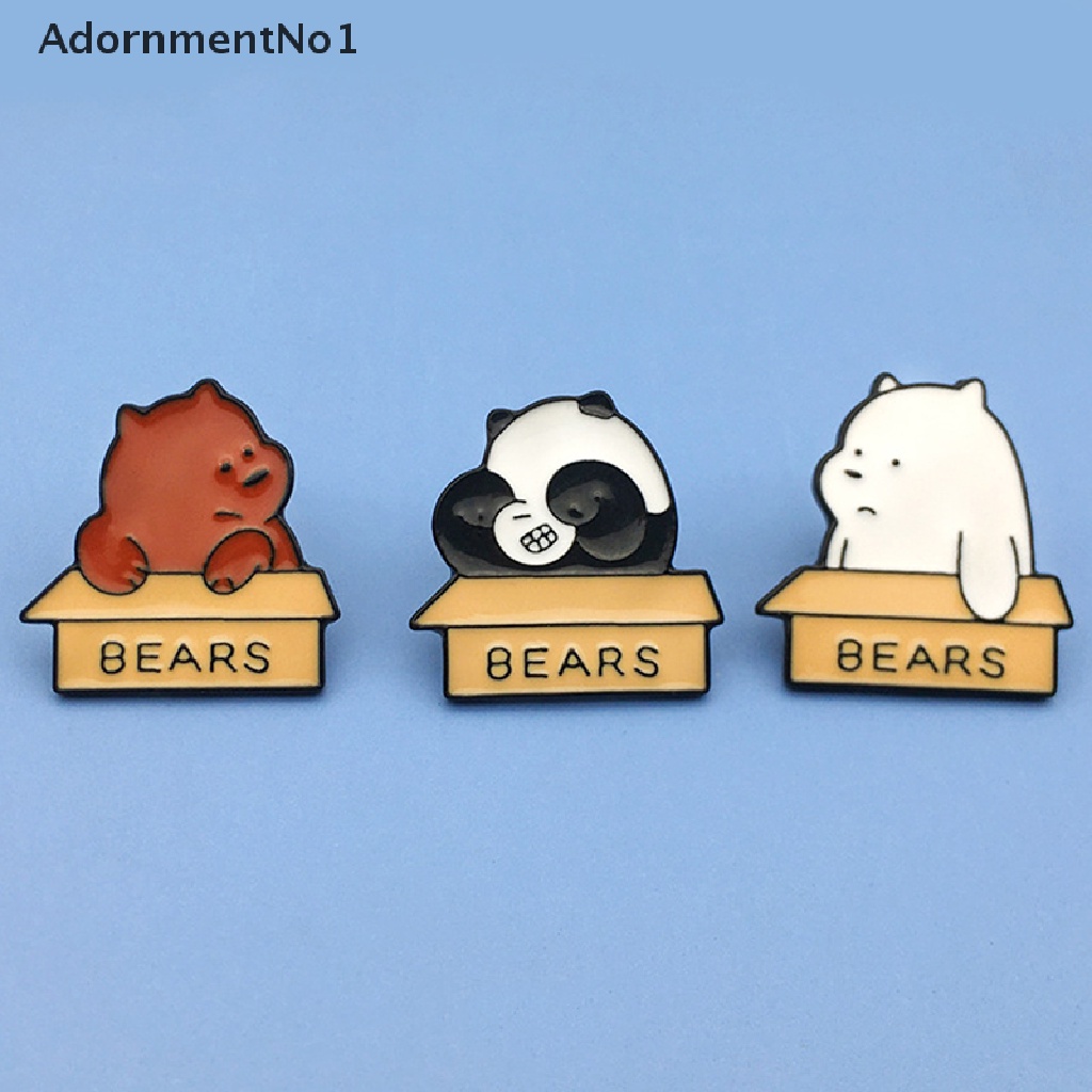 (AdornmentNo1) Bros Pin Enamel Bentuk Panda Kecil Untuk Aksesoris Pakaian