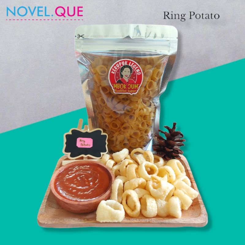 

Kerupuk Mentah - Kerupuk Ring Potato Kentang Cincin