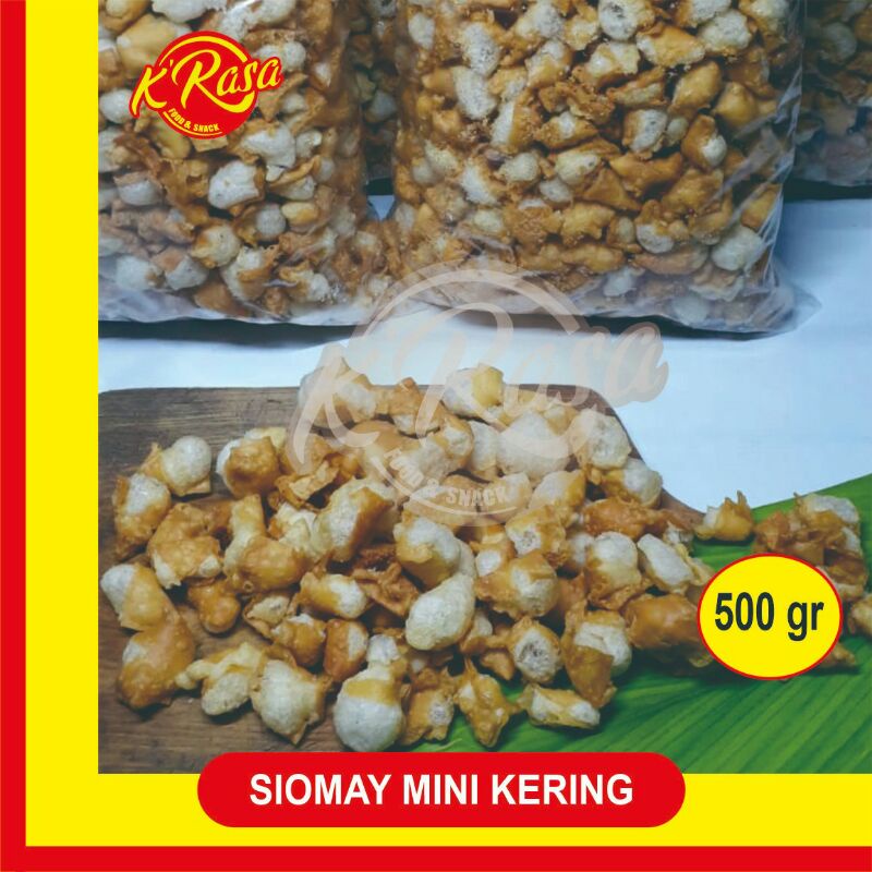 

Siomay mini kering cms 500 gr enak dan renyah. baso aci, seblak, snack camilan dll