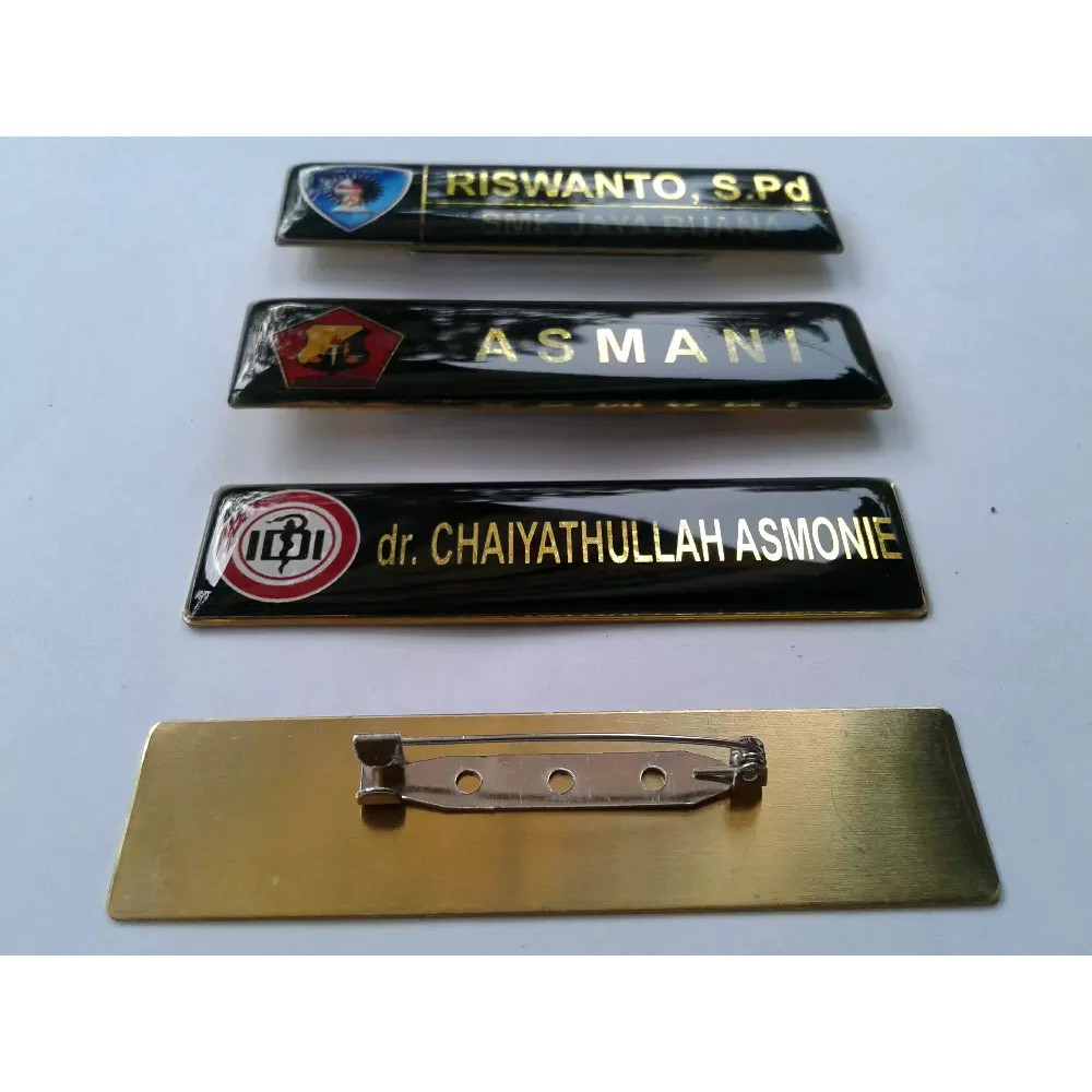 

Name Tage Papan Nama Kuningan Peniti Berlapis Glass Yang Mewah