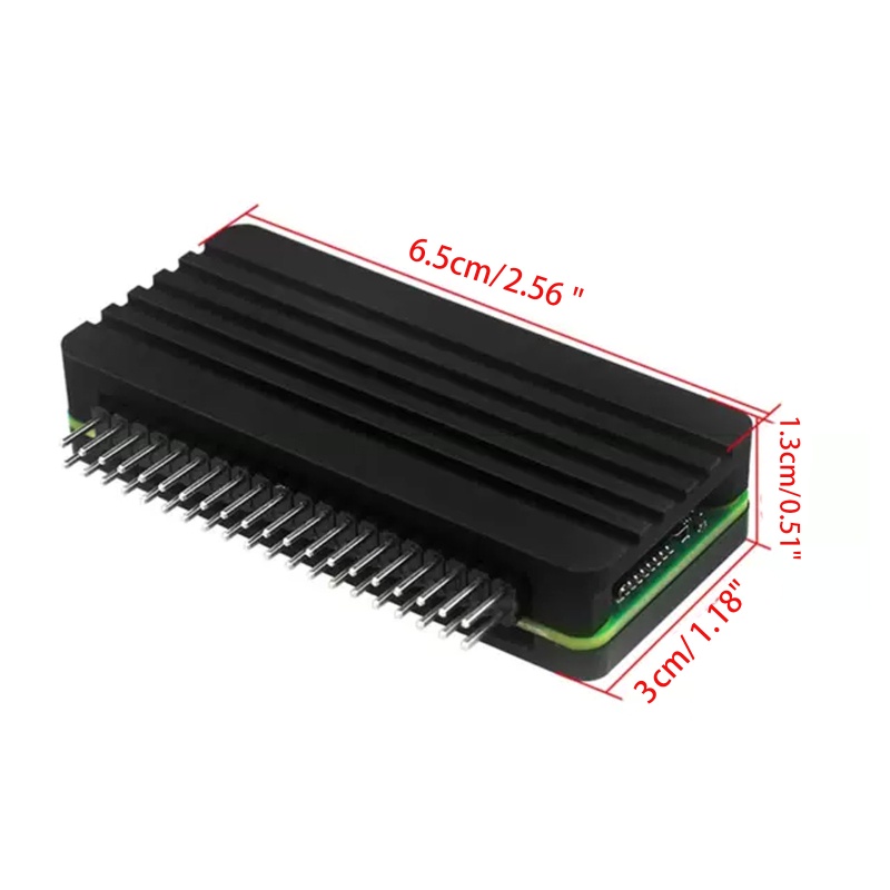Btsg Alumunium Kuat Untuk Case for Raspberry Pi Zero2 for W Enclosure Easy Access Ports for Shell Box with 40Pin GPIO He