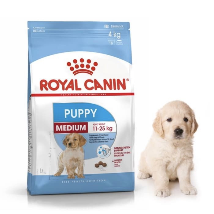 Royal canin dog food medium puppy 4 kg