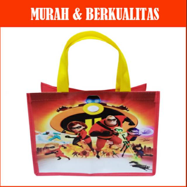 

Tas ultah incredibles/souvenir tas ultah incredibles/tas ultah karakter anak lucu