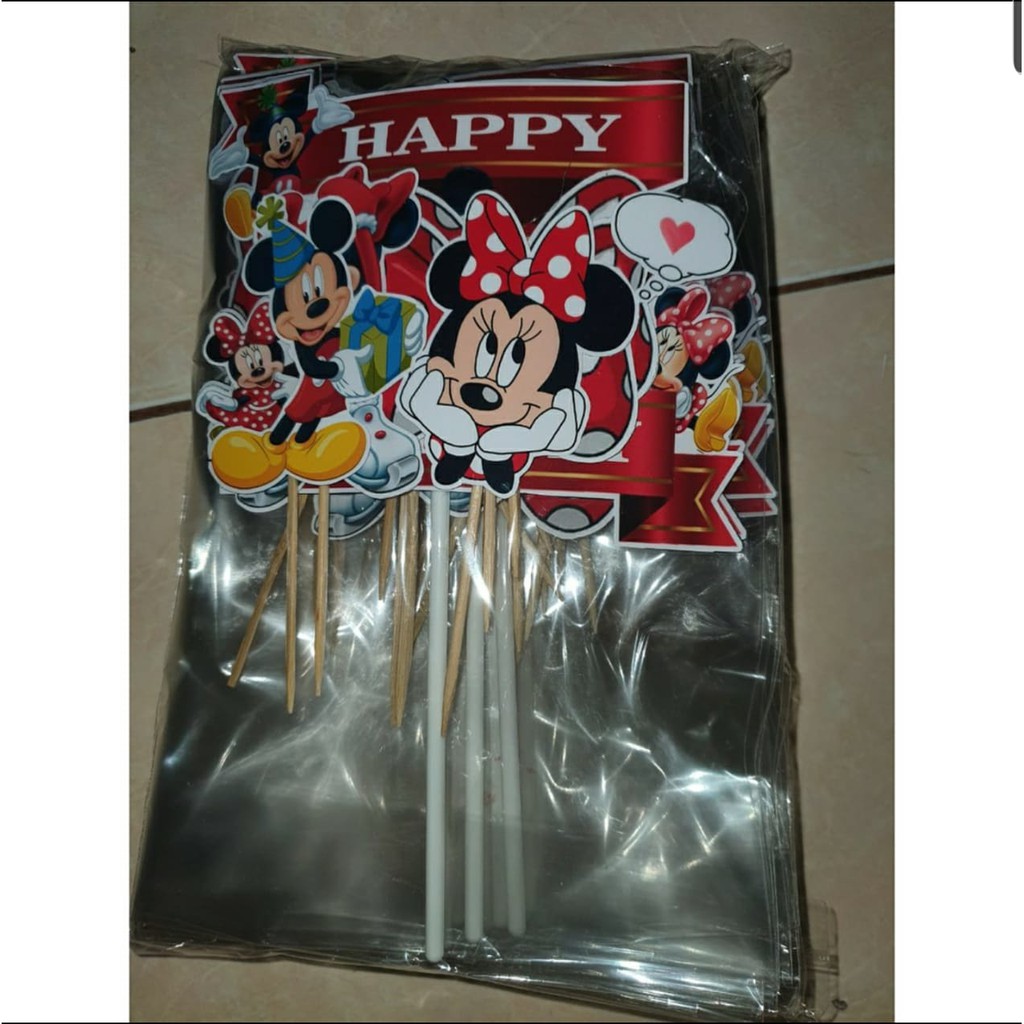 Topper Cake Mickey Mouse/Minie mouse