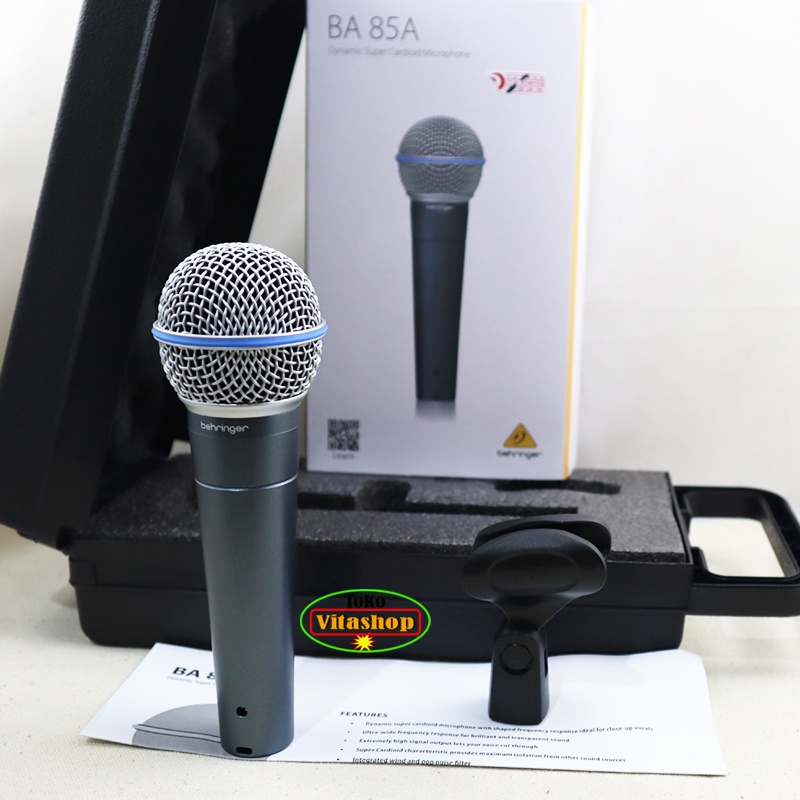 Mic Kabel Behringer BA 85A Microphone Asli Suara Jernih Mik Original