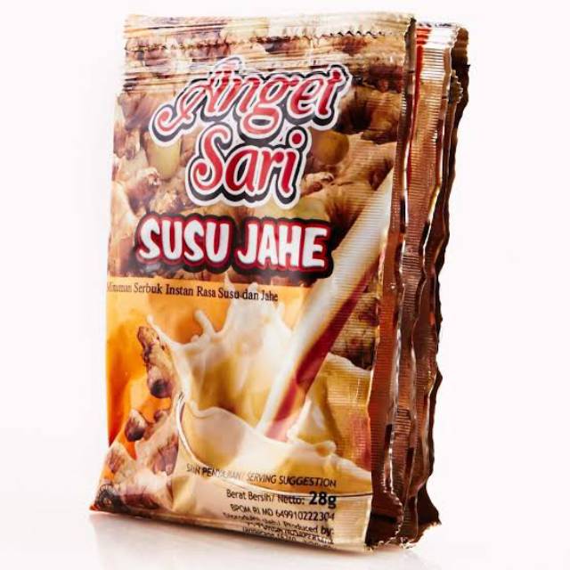 

Anget sari susu jahe per 1 renceng isi 10 sachet