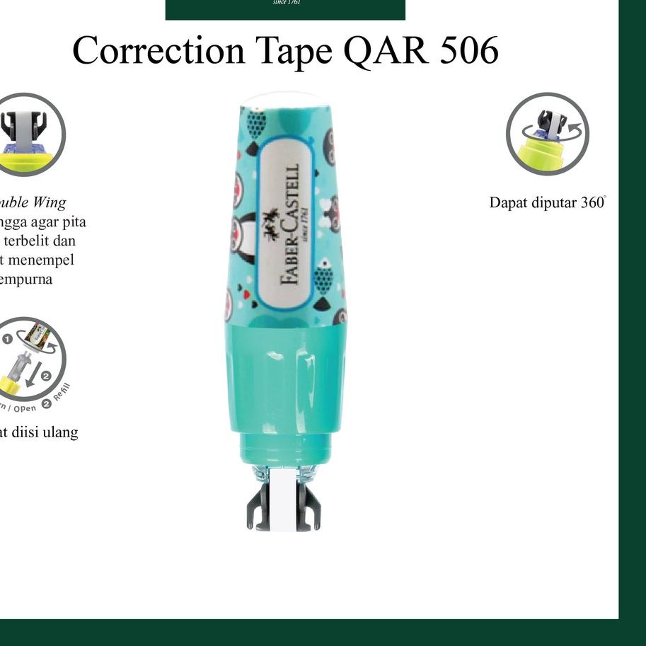 10.10 Flash Sale Correction Tape Faber Castell QAR 506 Fancy Tip Ex