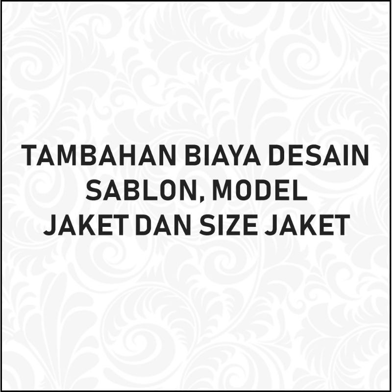 Tambahan Desain Sablon / Lengan Panjang Kaos
