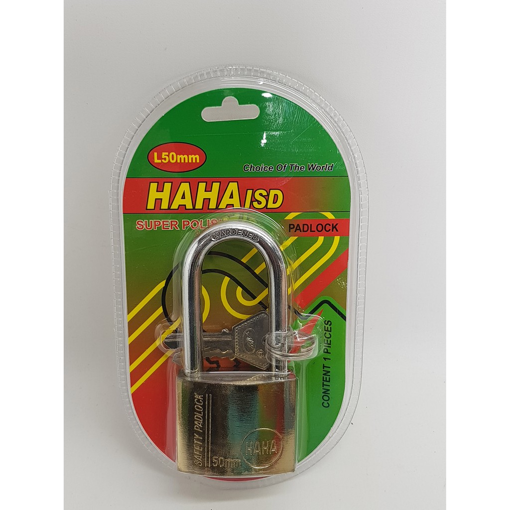 Gembok HAHA Per 50 mm leher PANJANG / padlock