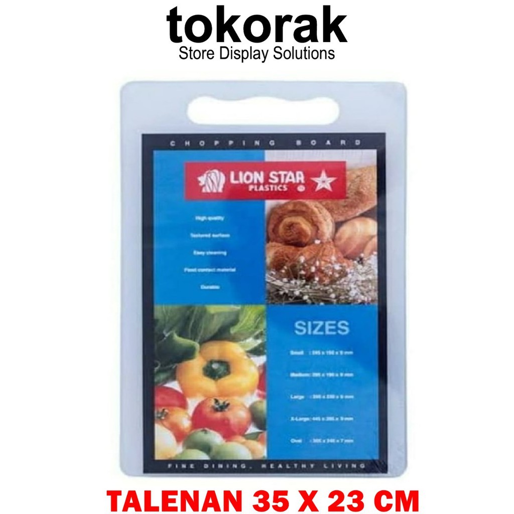 TALENAN CH-1 LION STAR SIZE L PLASTIK - CHOPING BOARD - ALAT POTONG