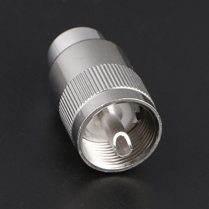 Cre UHF Male PL259 Plug Solder RG8 RG213 LMR400 Konektor Kabel 7D-FB Silver