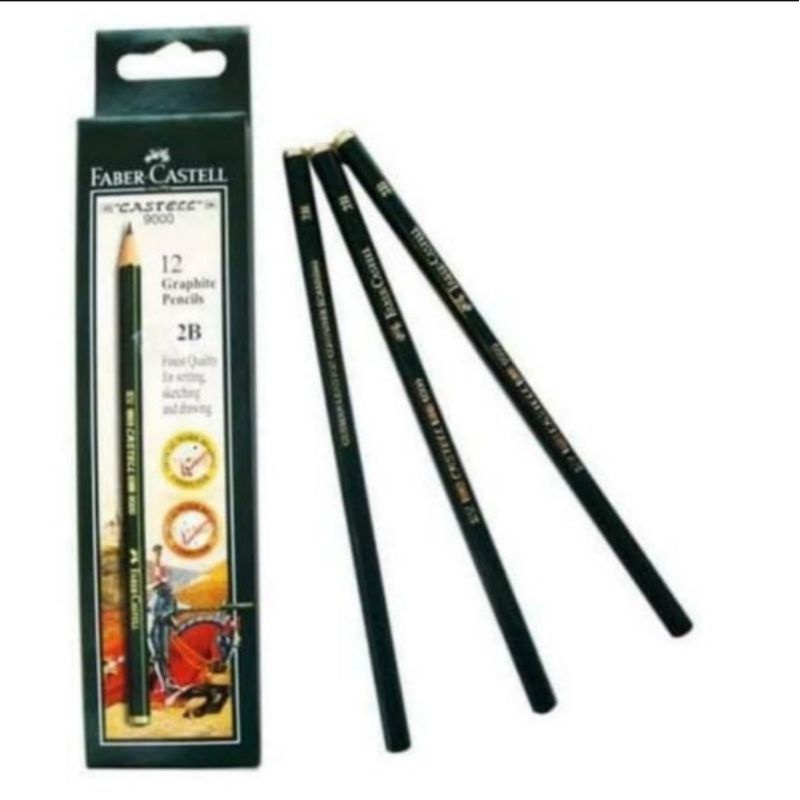 

PENSIL FABER-CASTELL 2B/HB 1 BATANG 100% ORI