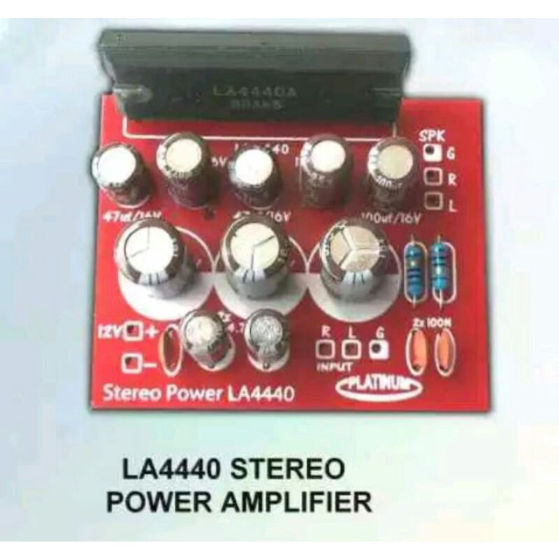 KIT POWER AMPLIFIER HIFI LA4440 POWER STEREO