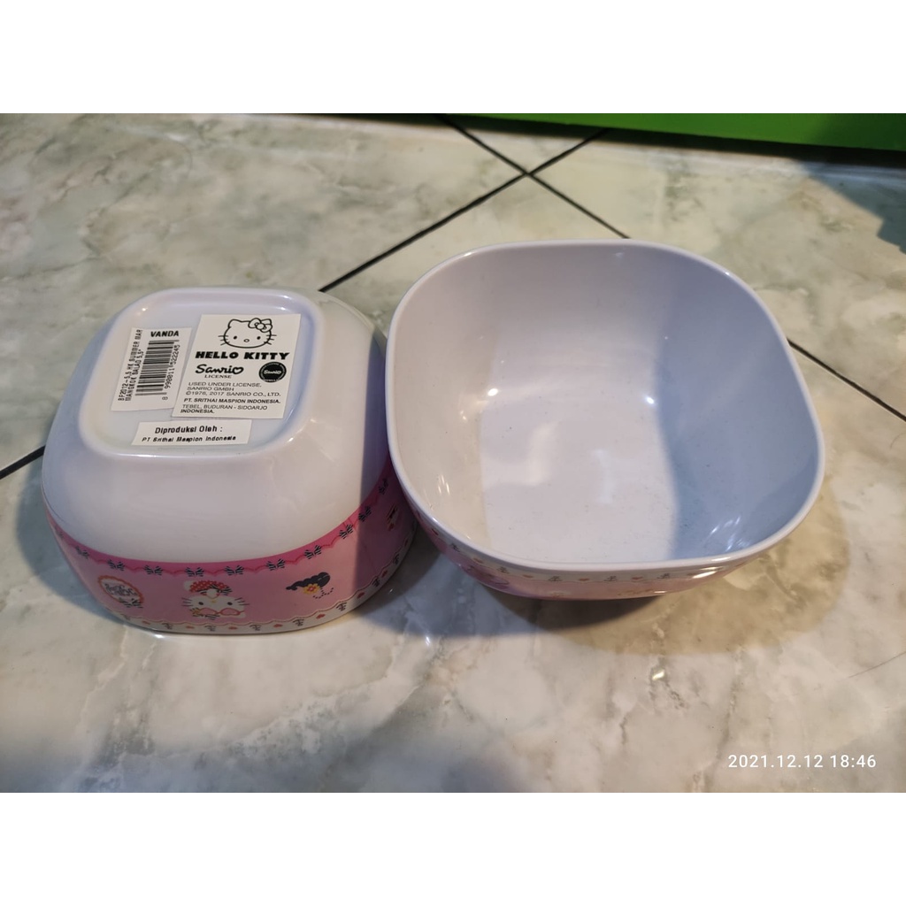 MASPION VANDA Melamine BF 2012 - Mangkok Salad 5.5&quot; - HELLO KITTY