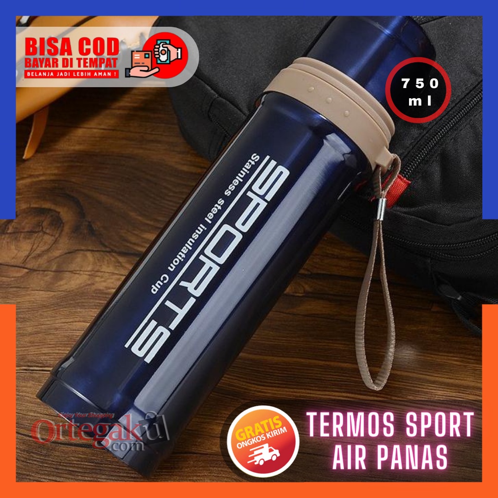 Termos Air Panas Sport Jumbo Ukuran 750ml / Thermos Stainless